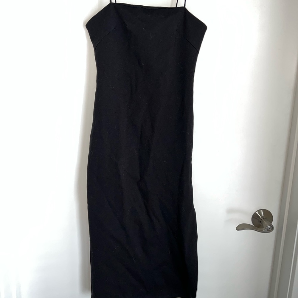 Black Francesca’s spaghetti strap dress xs